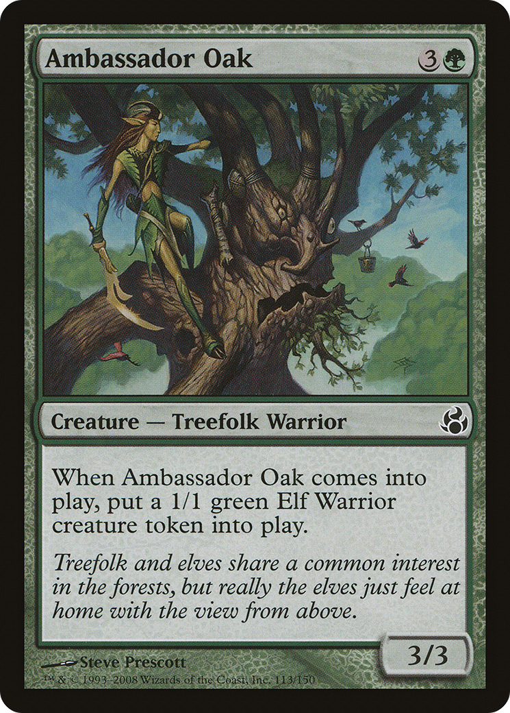 Ambassador Oak (MOR-113) [Morningtide] Foil MTG Single Wizards of the Coast