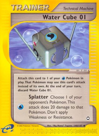Water Cube 01 (/147) Reverse Holofoil [Vintage: Aquapolis] Pokemon Single Pokémon