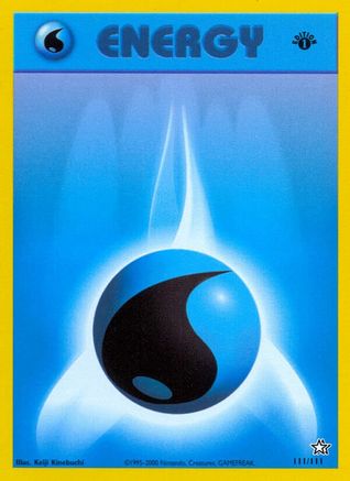 Water Energy (111/111) 1st Edition [Vintage: Neo Genesis] Pokemon Single Pokémon