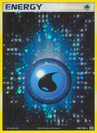 Water Energy 103/106 [EX: Emerald] Pokemon Single Pokémon