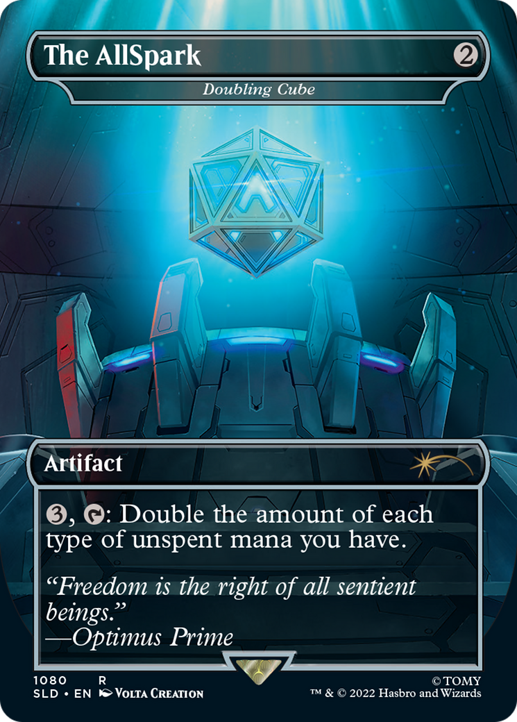 The AllSpark - Doubling Cube (SLD-1080) [Secret Lair] Drop (Borderless) MTG Single Wizards of the Coast