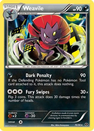 Weavile (/99) Reverse Holofoil [BW: Next Destinies] Pokemon Single Pokémon