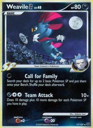 Weavile G (/127) Holofoil [Platinum: Base set] Pokemon Single Pokémon