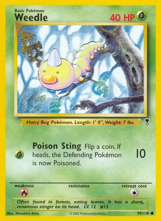 Weedle (/110) Reverse Holofoil [Vintage: Legendary Collection] Pokemon Single Pokémon