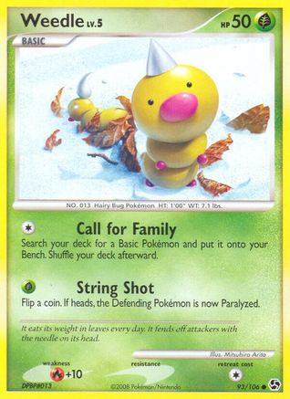 Weedle (/106) [DP: Great Encounters] Pokemon Single Pokémon