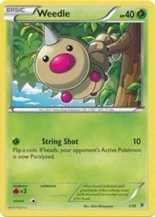 Weedle 1/39 [XY: Kalos Starter Set] Pokemon Single Pokémon