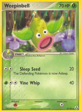 Weepinbell (/92) Reverse Holofoil [EX: Legend Maker] Pokemon Single Pokémon