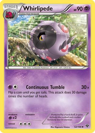Whirlipede (/146) Reverse Holofoil [XY: Base Set] Pokemon Single Pokémon