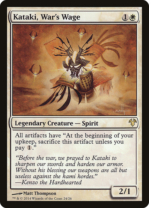 Kataki, War's Wage (MD1-024) [Misc] Modern Event Deck 2014 MTG Single Wizards of the Coast
