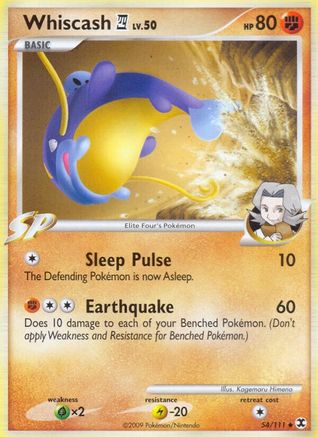 Whiscash E4 (/111) Reverse Holofoil [Platinum: Rising Rivals] Pokemon Single Pokémon