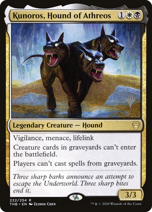 Kunoros, Hound of Athreos (PPTHB-222) [Theros Beyond Death Promos] Foil MTG Single Wizards of the Coast