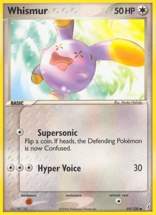 Whismur (69/100) [EX: Crystal Guardians] Pokemon Single Pokémon