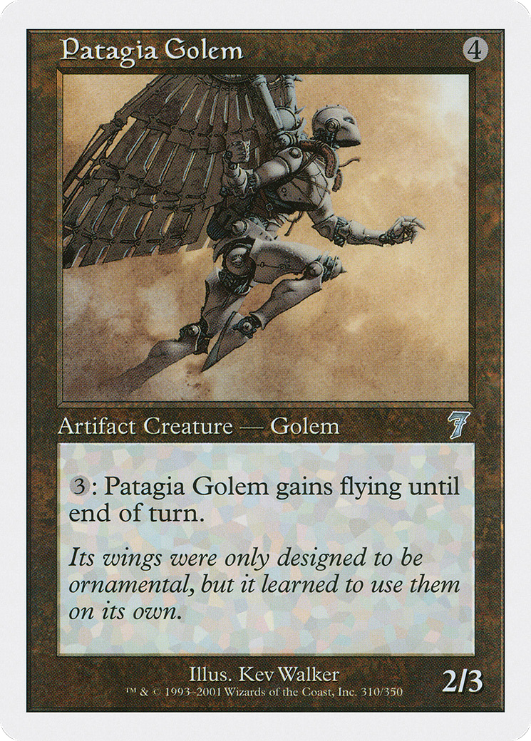 Patagia Golem (7ED-310) [7th Edition] Foil MTG Single Wizards of the Coast