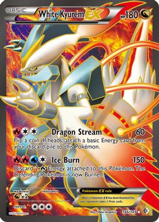 White Kyurem EX (146 Full Art) (/149) Holofoil [BW: Boundaries Crossed] Pokemon Single Pokémon