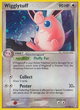 Wigglytuff (13/100) Reverse Holofoil [EX: Crystal Guardians] Pokemon Single Pokémon