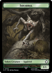 Radiation // Squirrel Double-Sided Token [Tokens] Fallout Tokens MTG Single Magic: The Gathering