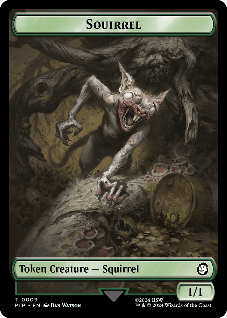 Energy Reserve // Squirrel Double-Sided Token [Tokens] Fallout Tokens MTG Single Magic: The Gathering