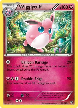 Wigglytuff (90) (/146) Reverse Holofoil [XY: Base Set] Pokemon Single Pokémon