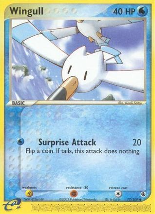 Wingull (77/109) Reverse Holofoil [EX: Ruby & Sapphire] Pokemon Single Pokémon