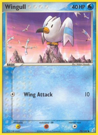 Wingull (70/100) Reverse Holofoil [EX: Crystal Guardians] Pokemon Single Pokémon