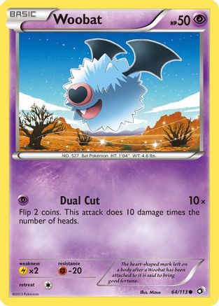 Woobat (/113) Reverse Holofoil [BW: Legendary Treasures] Pokemon Single Pokémon