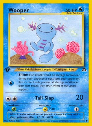 Wooper (71/75) 1st Edition [Vintage: Neo Discovery] Pokemon Single Pokémon