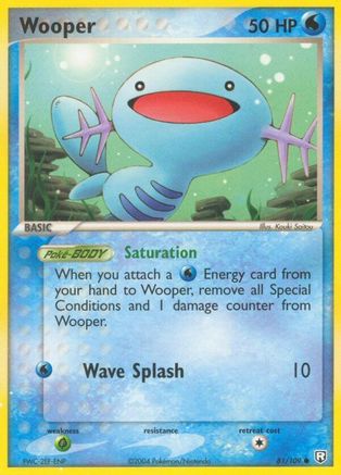 Wooper (81/109) Reverse Holofoil [EX: Team Rocket Returns] Pokemon Single Pokémon