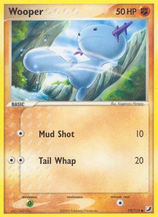 Wooper (79/115) Reverse Holofoil [EX: Unseen Forces] Pokemon Single Pokémon