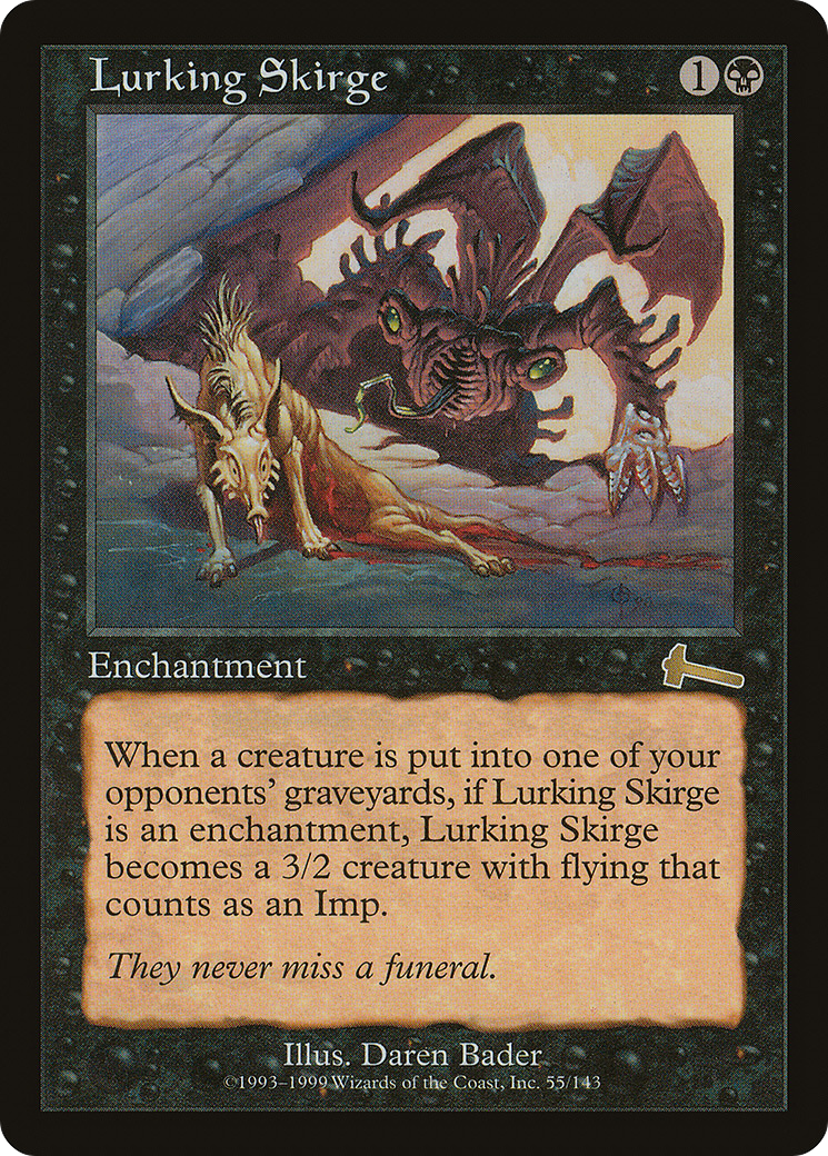 Lurking Skirge (ULG-055) [Urza's Legacy] MTG Single Wizards of the Coast