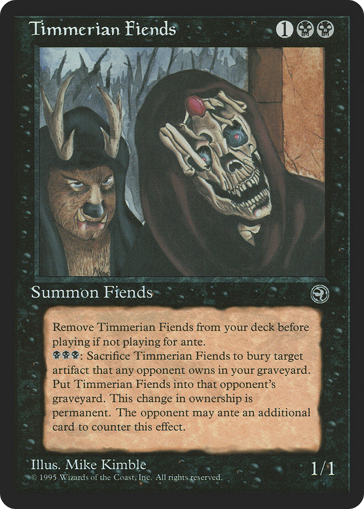 Timmerian Fiends (HML-058) [Homelands] MTG Single Wizards of the Coast