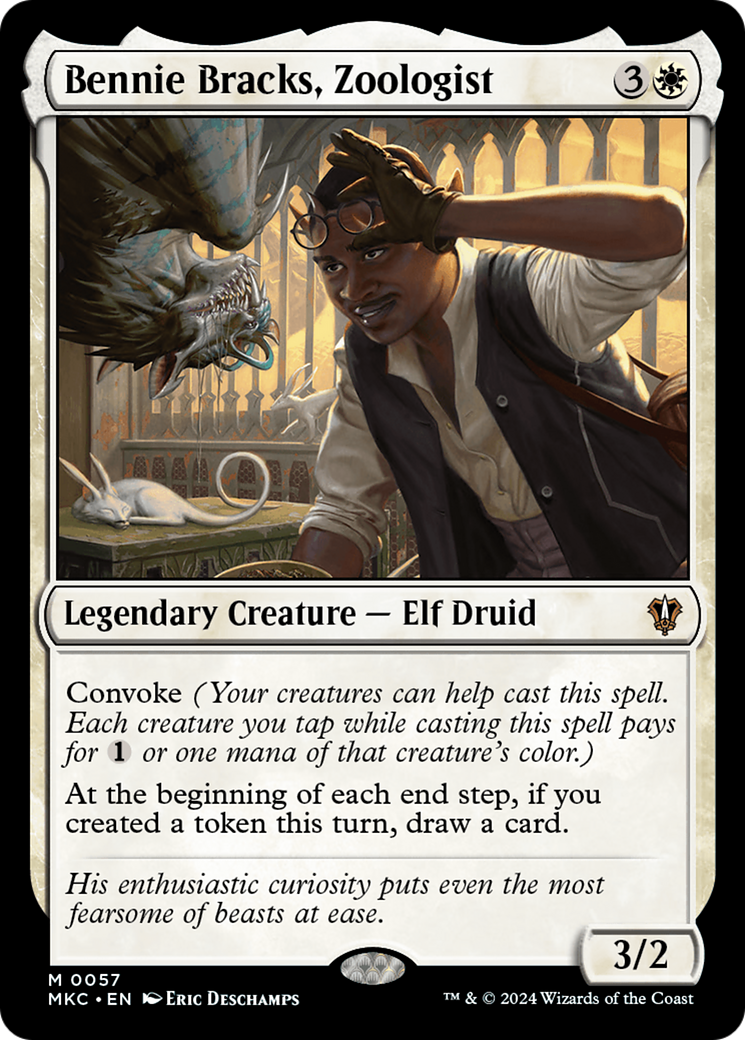 Bennie Bracks, Zoologist (MKC-057) [Murders at Karlov Manor Commander] MTG Single Wizards of the Coast