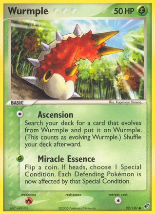 Wurmple (/107) Reverse Holofoil [EX: Deoxys] Pokemon Single Pokémon