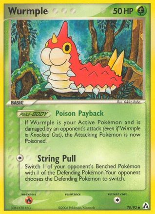 Wurmple (/92) Reverse Holofoil [EX: Legend Maker] Pokemon Single Pokémon