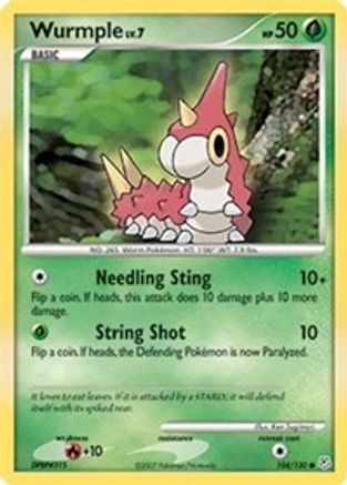 Wurmple (104/130) Reverse Holofoil [DP: Base Set] Pokemon Single Pokémon