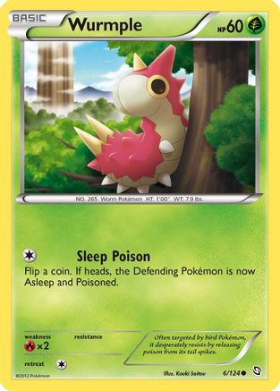 Wurmple (/124) Reverse Holofoil [BW: Dragons Exalted] Pokemon Single Pokémon