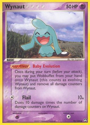 Wynaut (70/108) Reverse Holofoil [EX: Power Keepers] Pokemon Single Pokémon