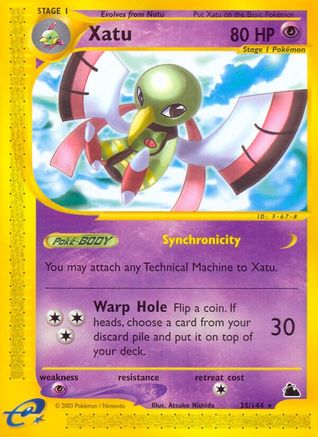 Xatu (35) (/144) Reverse Holofoil [Vintage: Skyridge] Pokemon Single Pokémon