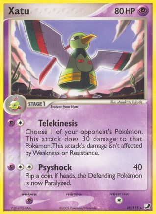 Xatu (/115) Reverse Holofoil [EX: Unseen Forces] Pokemon Single Pokémon