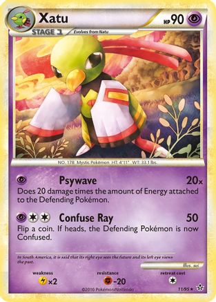 Xatu (/95) Holofoil [HGSS: Unleashed] Pokemon Single Pokémon