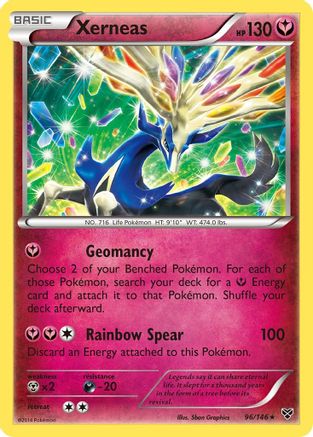 Xerneas (96/146) Reverse Holofoil [XY: Base Set] Pokemon Single Pokémon
