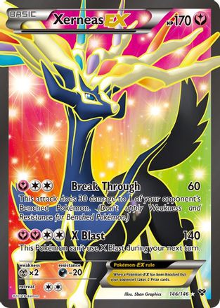 Xerneas EX (146 Full Art) 146/146 Holofoil [XY: Base Set] Pokemon Single Pokémon