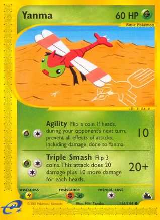 Yanma (/144) Reverse Holofoil [Vintage: Skyridge] Pokemon Single Pokémon
