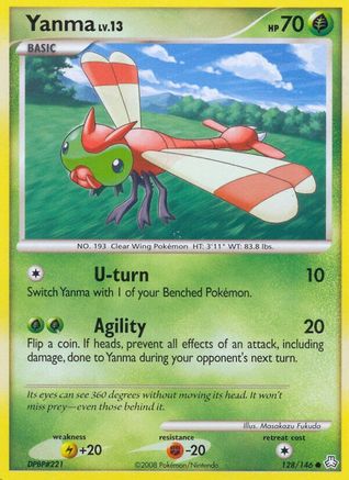Yanma (128/146) - [DP: Legends Awakened] Reverse Holofoil Pokemon Single Pokémon