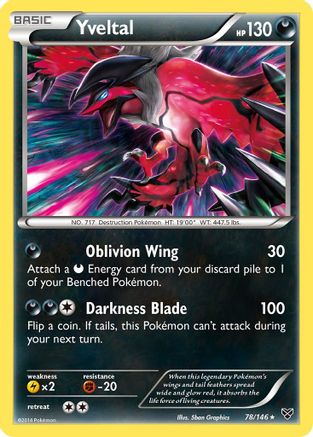 Yveltal (78/146) Reverse Holofoil [XY: Base Set] Pokemon Single Pokémon