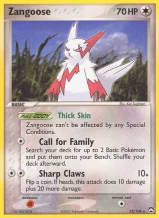 Zangoose (25/108) Reverse Holofoil [EX: Power Keepers] Pokemon Single Pokémon