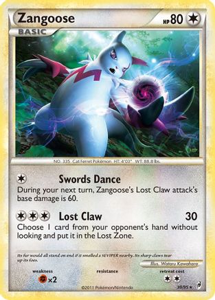 Zangoose (/95) [HGSS: Call of Legends] Pokemon Single Pokémon