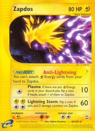 Zapdos (/147) Reverse Holofoil [Vintage: Aquapolis] Pokemon Single Pokémon