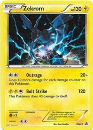 Zekrom - BW24 (/101) Holofoil [Promos: BW Promos] Pokemon Single Pokémon