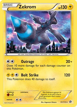 Zekrom (51/113) Holofoil [BW: Legendary Treasures] Pokemon Single Pokémon