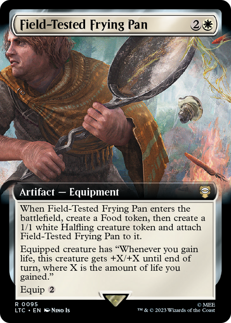 Field-Tested Frying Pan (LTC-095) [Tales of Middle-earth Commander] (Extended Art) Foil MTG Single Wizards of the Coast